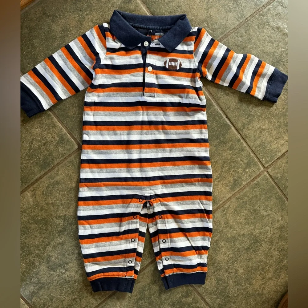 🎀3/$25🎀 NWOT Gymboree Striped Outfit in Navy and Orange